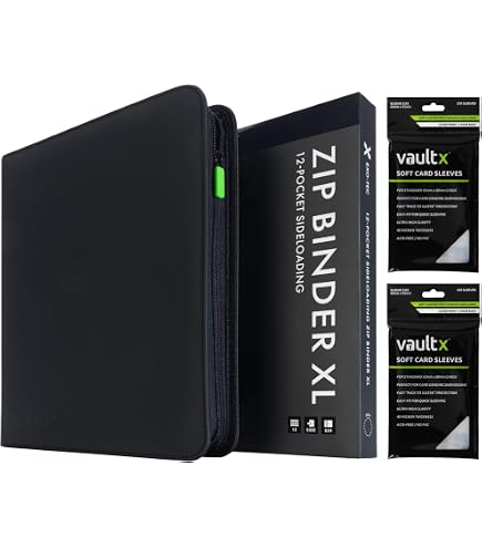 Amazon.com: Vault X 12 XL Pocket Zip Binder, 624 Cards, Exo-Tec